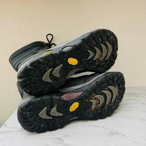 Ahnu Northridge Black Winter Lace Up Boots Women’s Size 10 - Picture 7 of 10